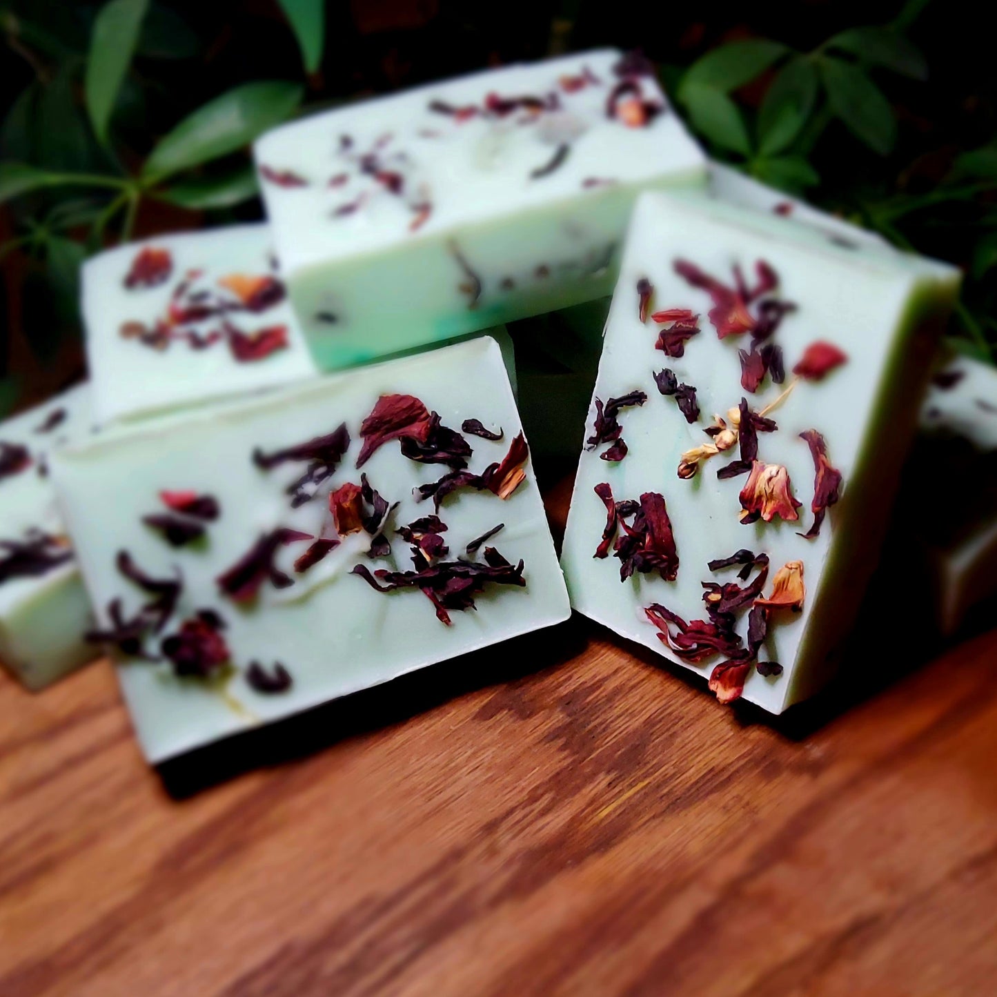 Hibiscus Flower, Rosemary & Peppermint Soap